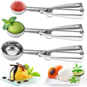 Winco Stainless Steel Disher, 4-Ounce