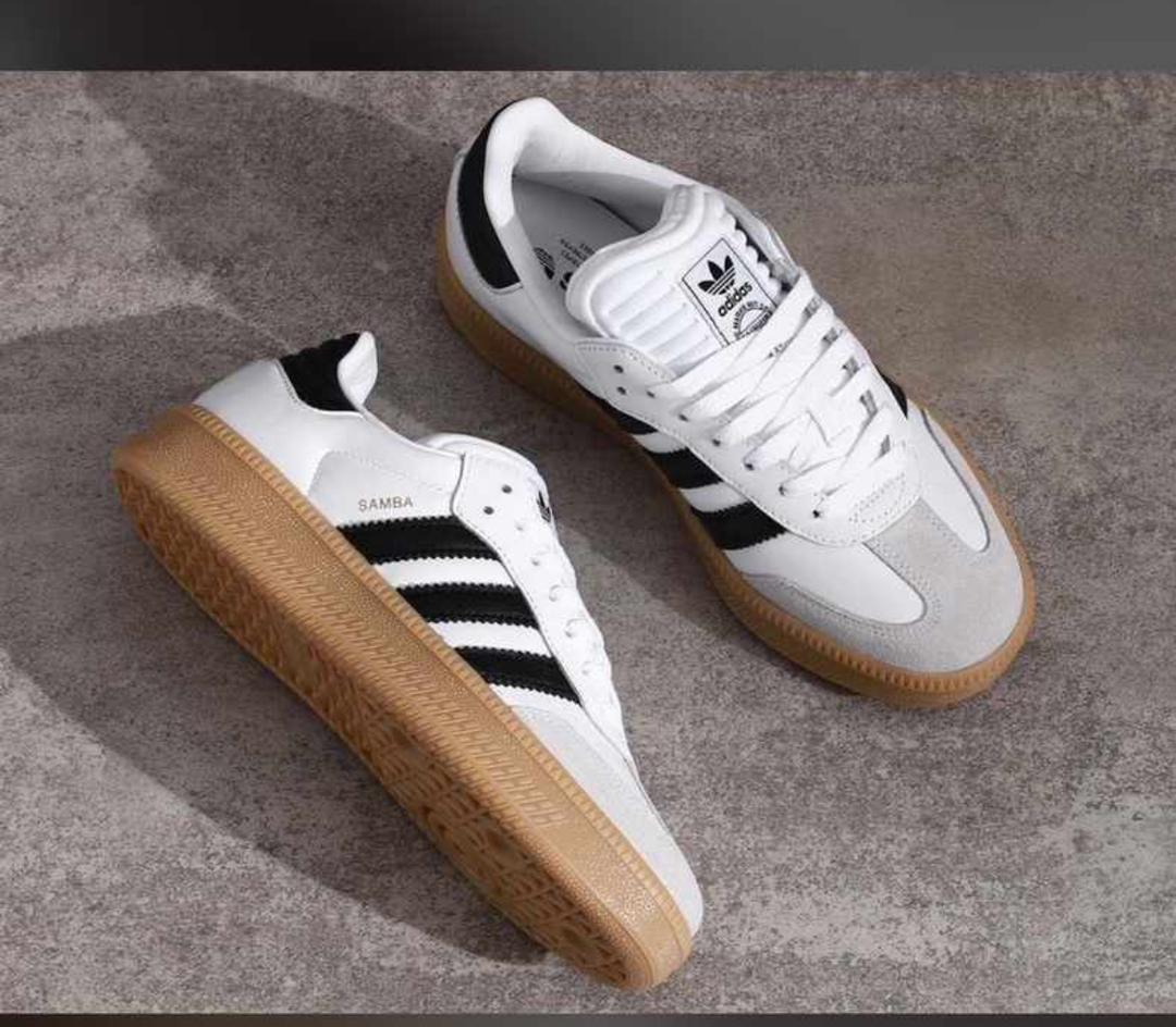 Adidas IE1377 Samba XLG Footwear, White/Core Black/Gum, Genuine Adidas Japan Product