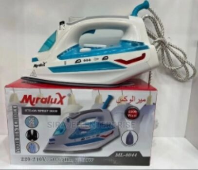 Professional Grade 1700W Steam Iron for Clothes with Rapid Even Heat Scratch Resistant Stainless Steel Sole Plate