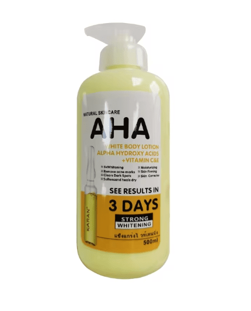 Lightweight Hydrating- Body Lotion for Normal and Dry-Skin Fast Absorbing for All Skin Types Vitamin-C AHA aya mavuta nimeza wayisiga umubiri wose kuko yoroshya akanakesha uruho