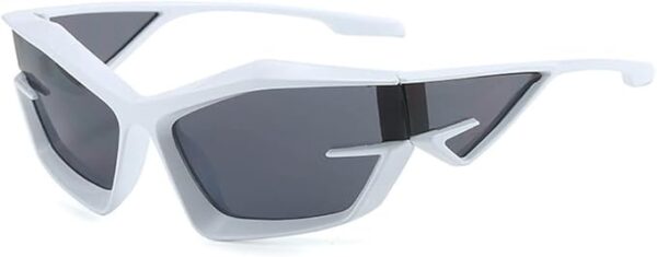 Y2K Wrap Around Sunglasses for Men Women Trendy Design Futuristic Sports Fashion Eyewear