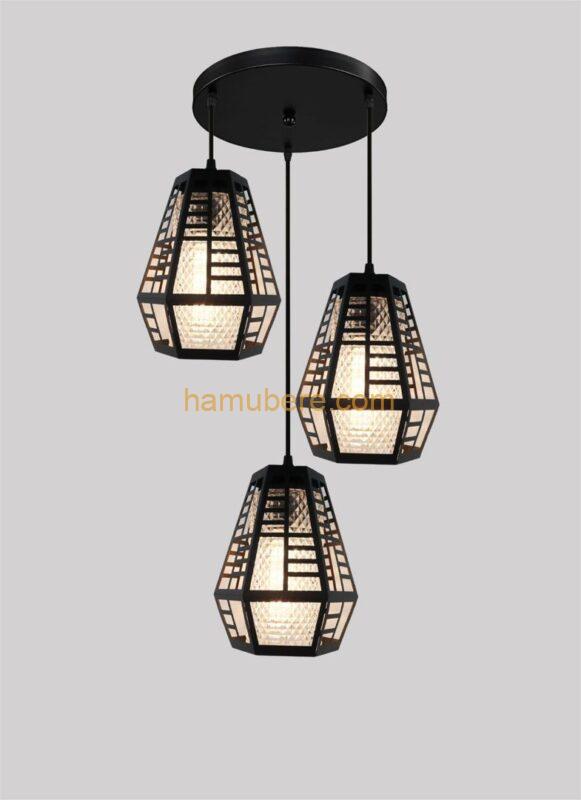 DEKOQ Pendant Lights, Light- Decoration Chandelier Home Industrial Wind Lantern Restaurant Hanging Lighting BedroomPendant Light Ceiling Light
