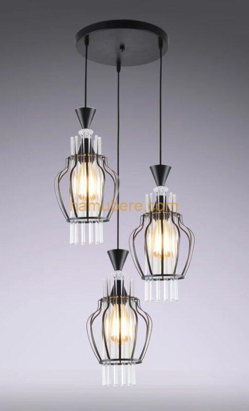 LEDIARY 3-Light Industrial Pendant Lights