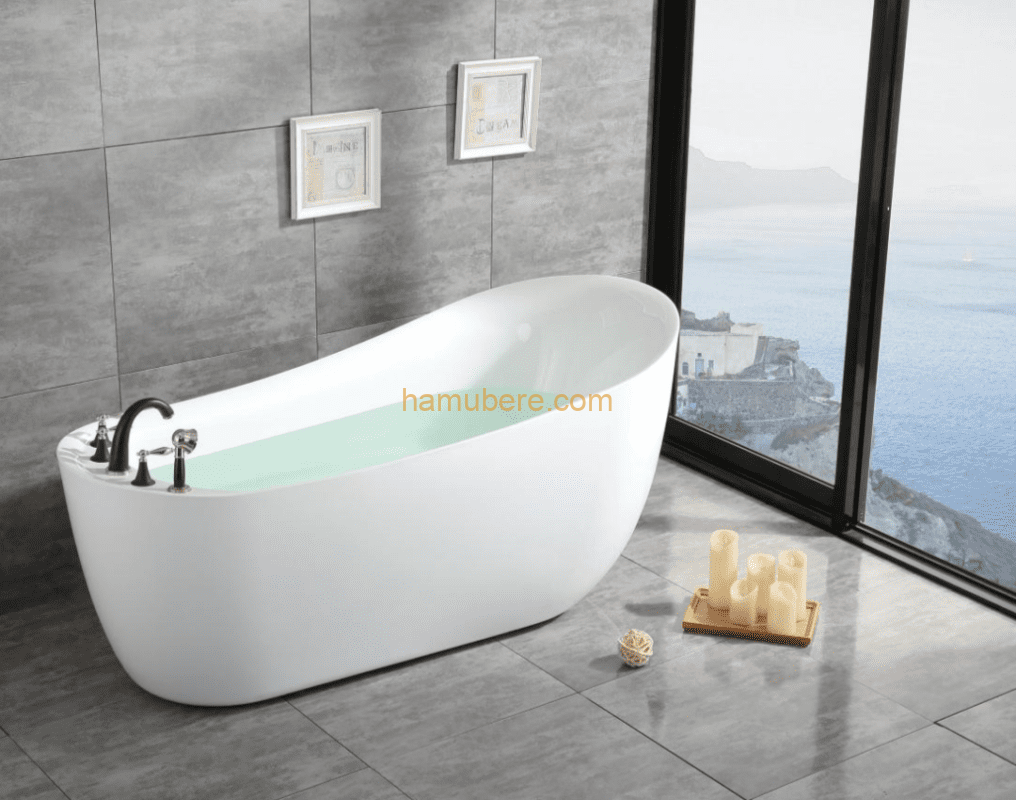 Deep Soaking Oval High Back Freestanding Bath Tubs