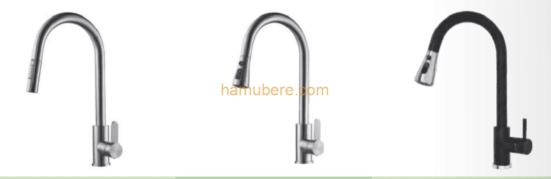 Pull-Out Single Handle High Arc Kitchen Faucets Matte