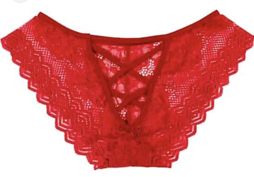 Women’s pants brushed back elastic sexy lace underwear women sexy bikini panties womens hipster stretch pants silky tactile underpan panties underwear women sexy (Red, One Size)