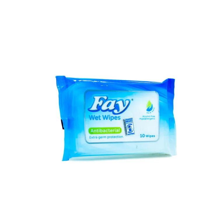 Fay Wet Wipes Antibacterial-10Pcs