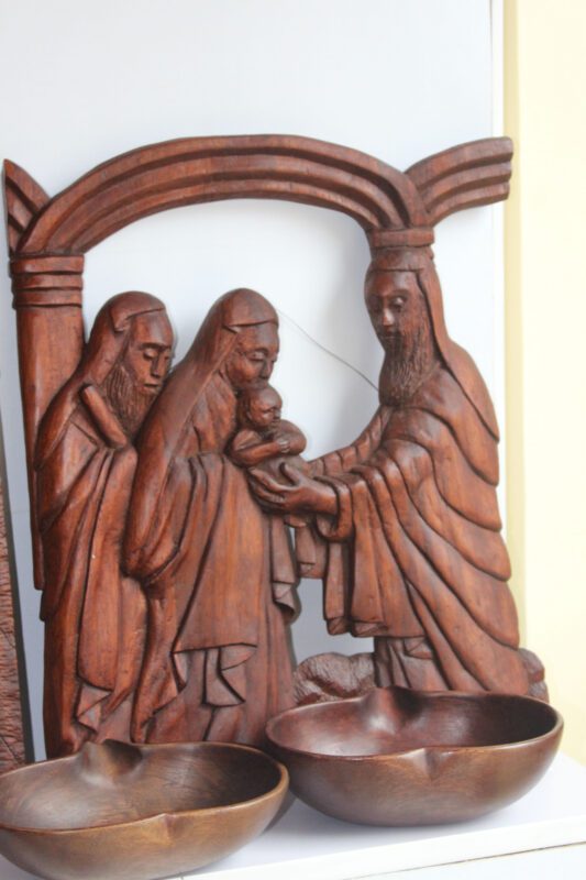Olive Wood Holy Family Figurines