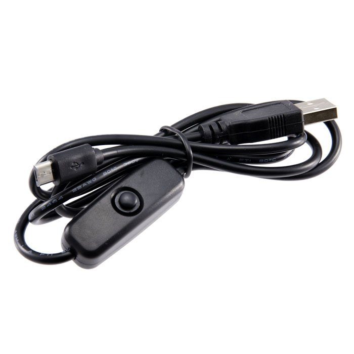 Raspberry Pi 3B USB Interface Power Cable with Switch