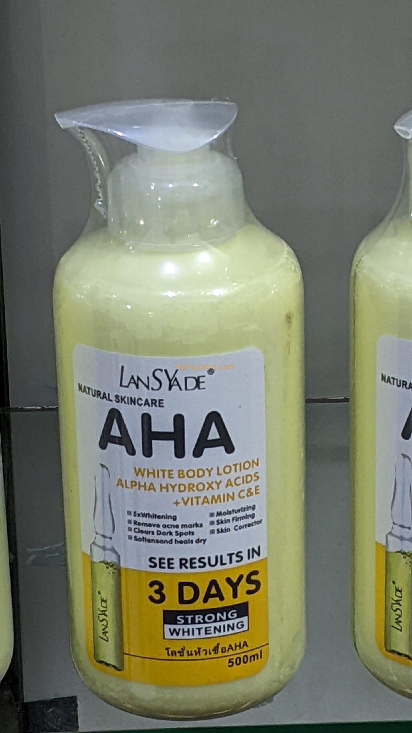 AHA Fruit Acid VC Body Milk VE Beauty Skin Brightening Moisturizing Milk 500ml Moisturizing and Moisturizing