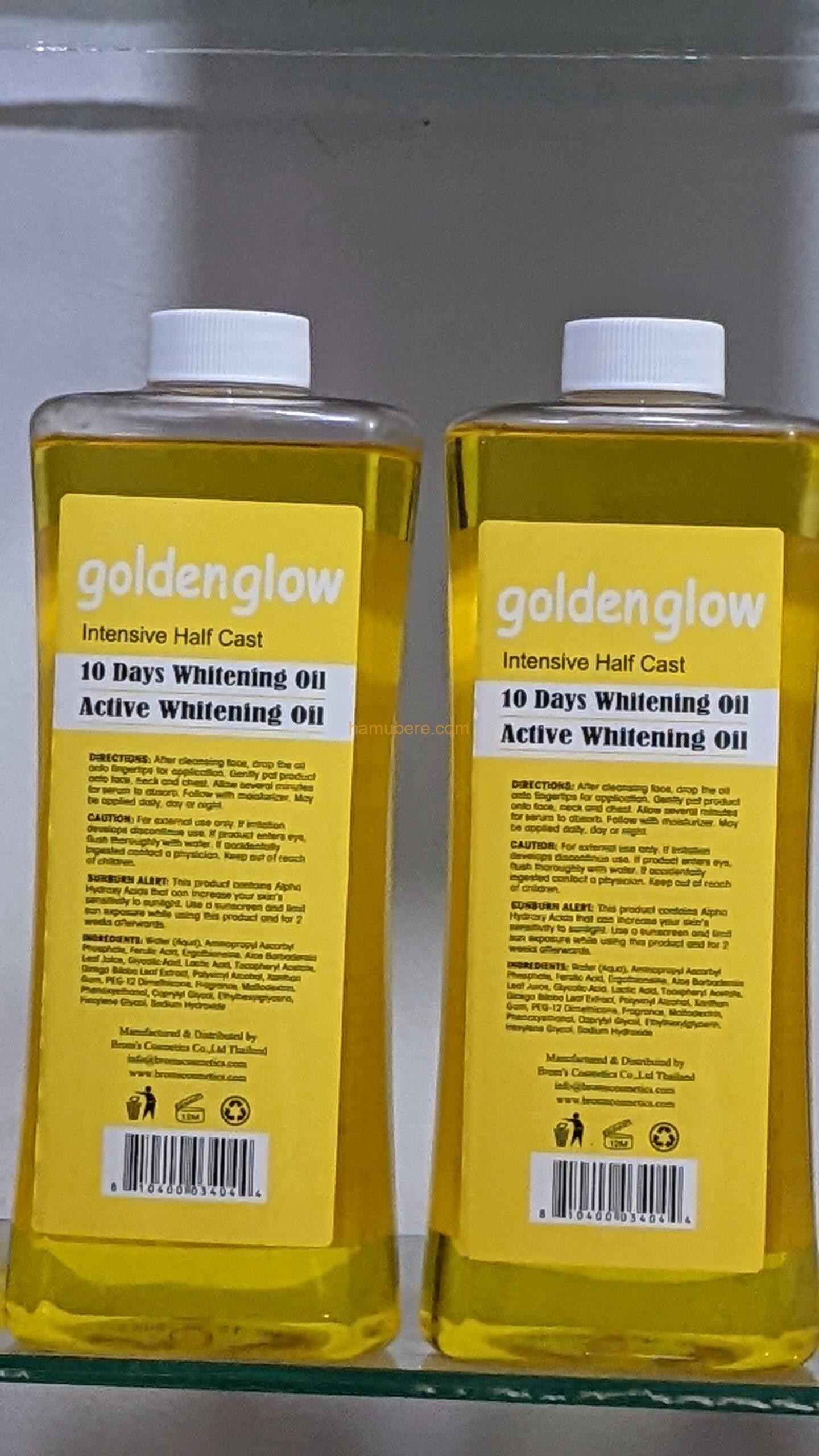 Golden glow whitening oil with carrot oil