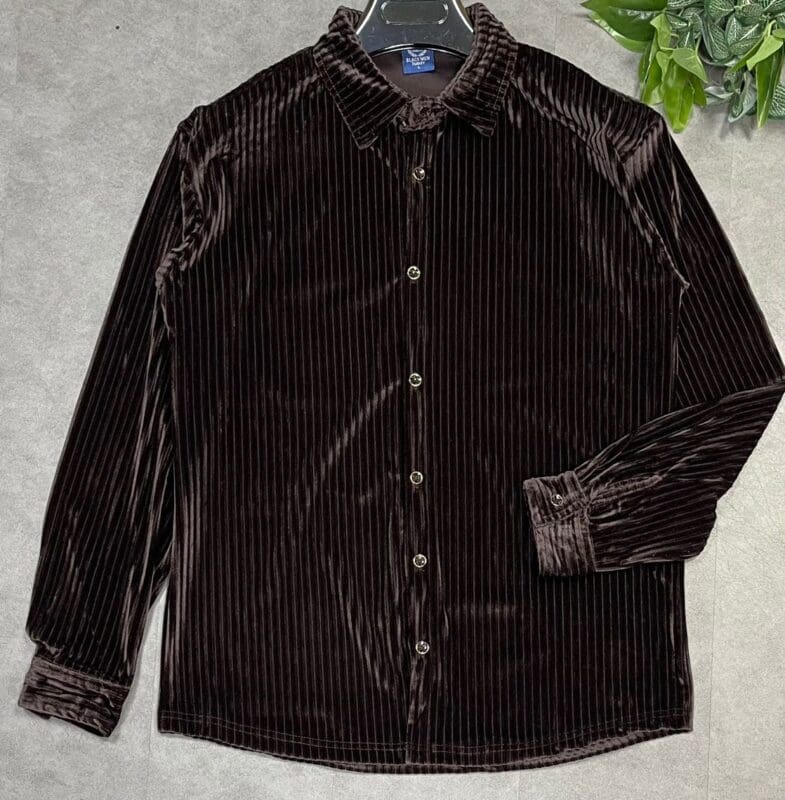 Kenneth Cole Velvet Button Down- size XL