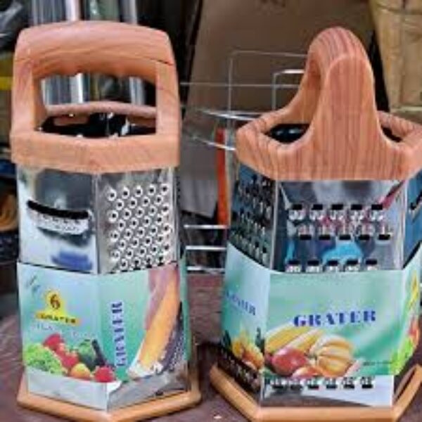 Grater 6 Sides Cheese Slicer Vegetable Stainless Steel Grater Multiple Use Filamentous Grater Small and Large Slice
