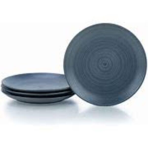 Essential 26cm Dinner Plate Deep Blue Stoneware.
