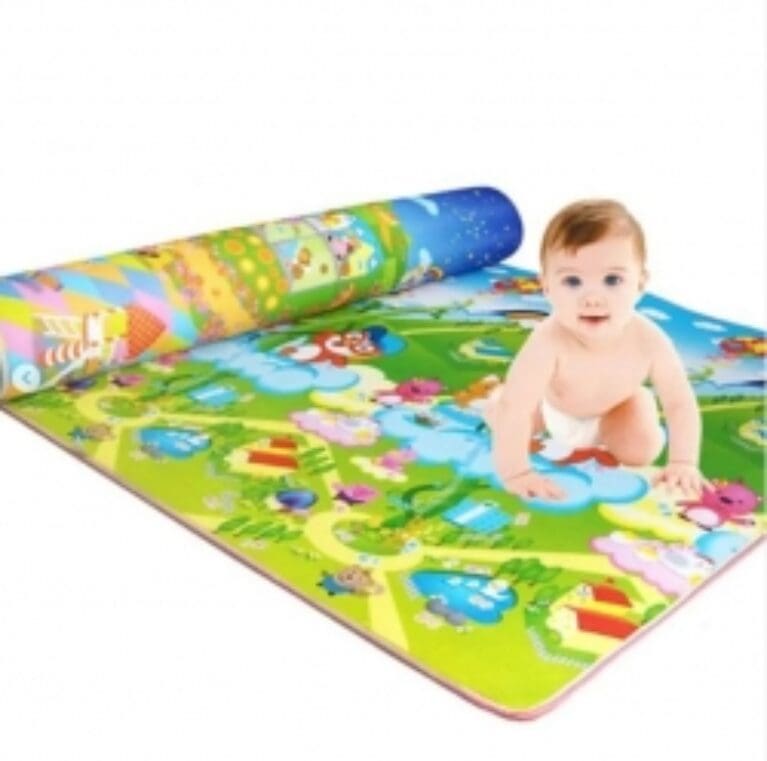 Baby Care Play Mat Foam Floor Gym – Non-Toxic Non-Slip Reversible Waterproof, Large (1.60 x 1.80 M)