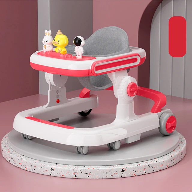 Baby walker to prevent O-legs baby multifunctional anti-rollover children’s stroller can sit can stand can learn to walk the car