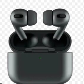 Airpods Pro Black With Wireless Charging Supported + Silicone Case Gift 25,000RWF