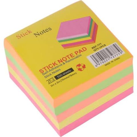 STICKY NOTE POST IT MULTI COLOURS ALL SIZE