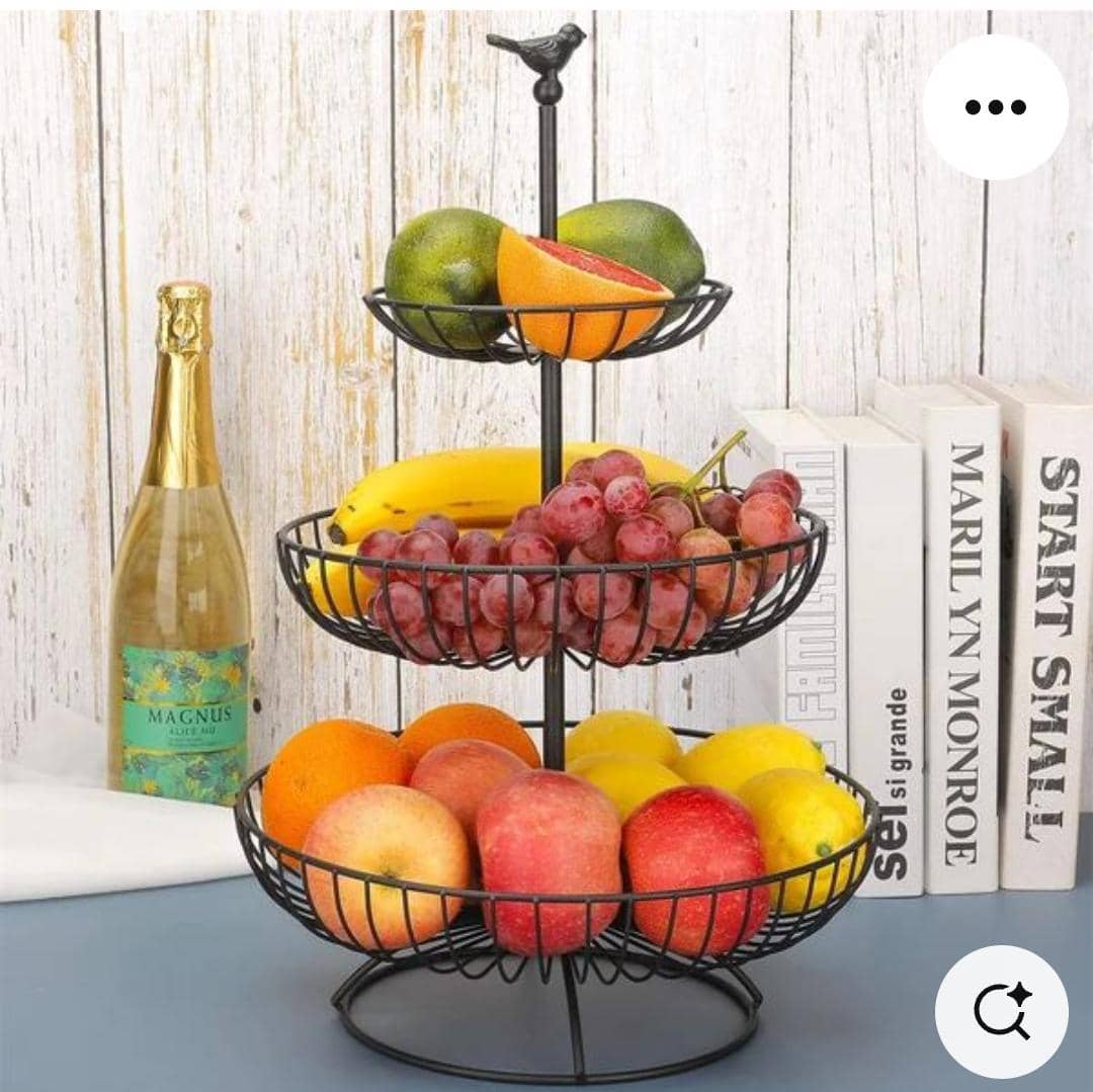 3 Tier Metal Fruit Storage Basket