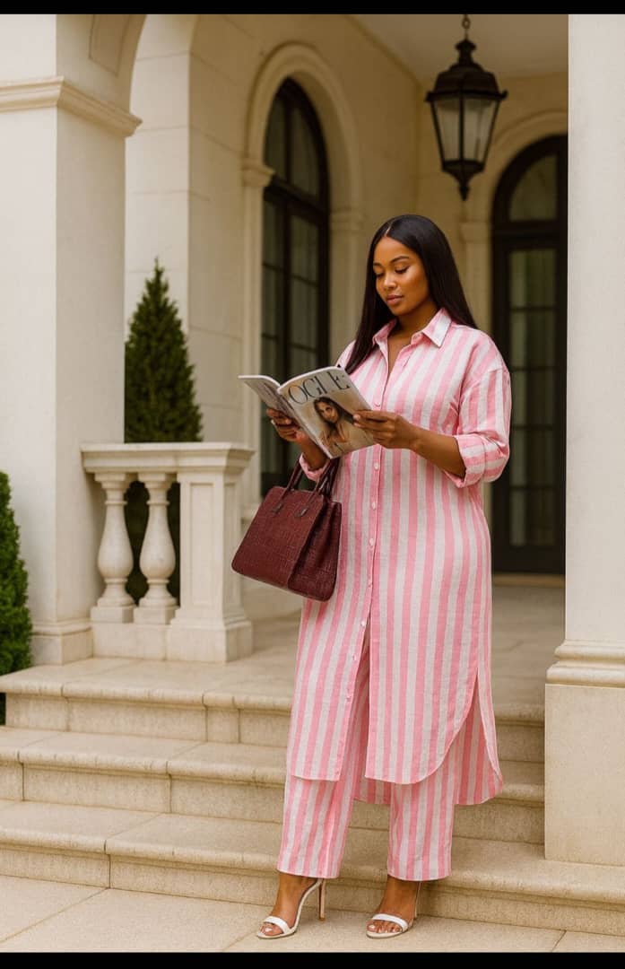 True Shape Cotton Kurti Set with Pants