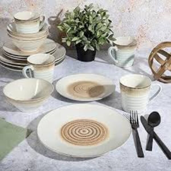 16 Pieces spiral Dinnerware set with....