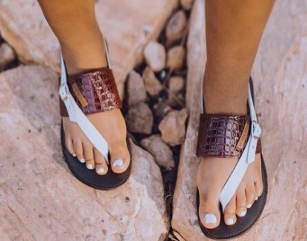 Sandals Women’s Summer Sandals Women’s Elegant Block Heel Slide Mules Women Sandals Black Patent