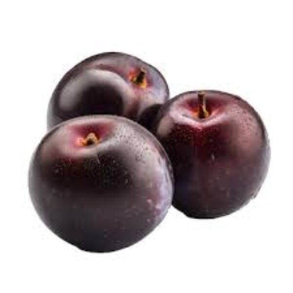 Red plums fruits