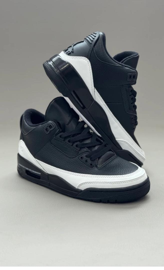 Fragment Design x Air Jordan 3 Retro Black White Sample