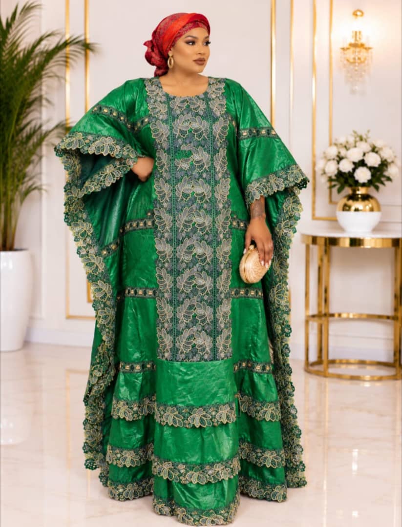 Bazin Riche Boubou Gown-all colors-free sizes
